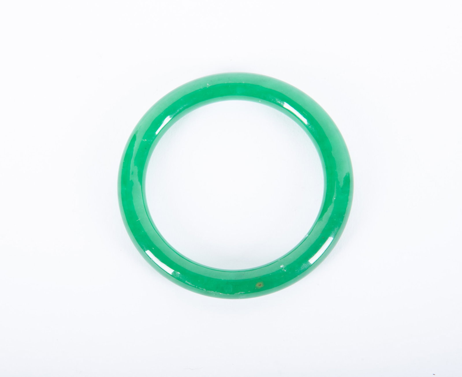 Chinese Apple Jade Bangle (1 of 2)