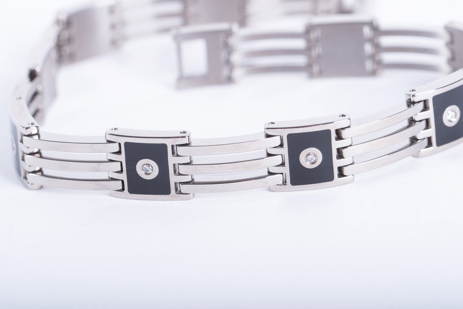 Titanium Diamond Bracelet - 2