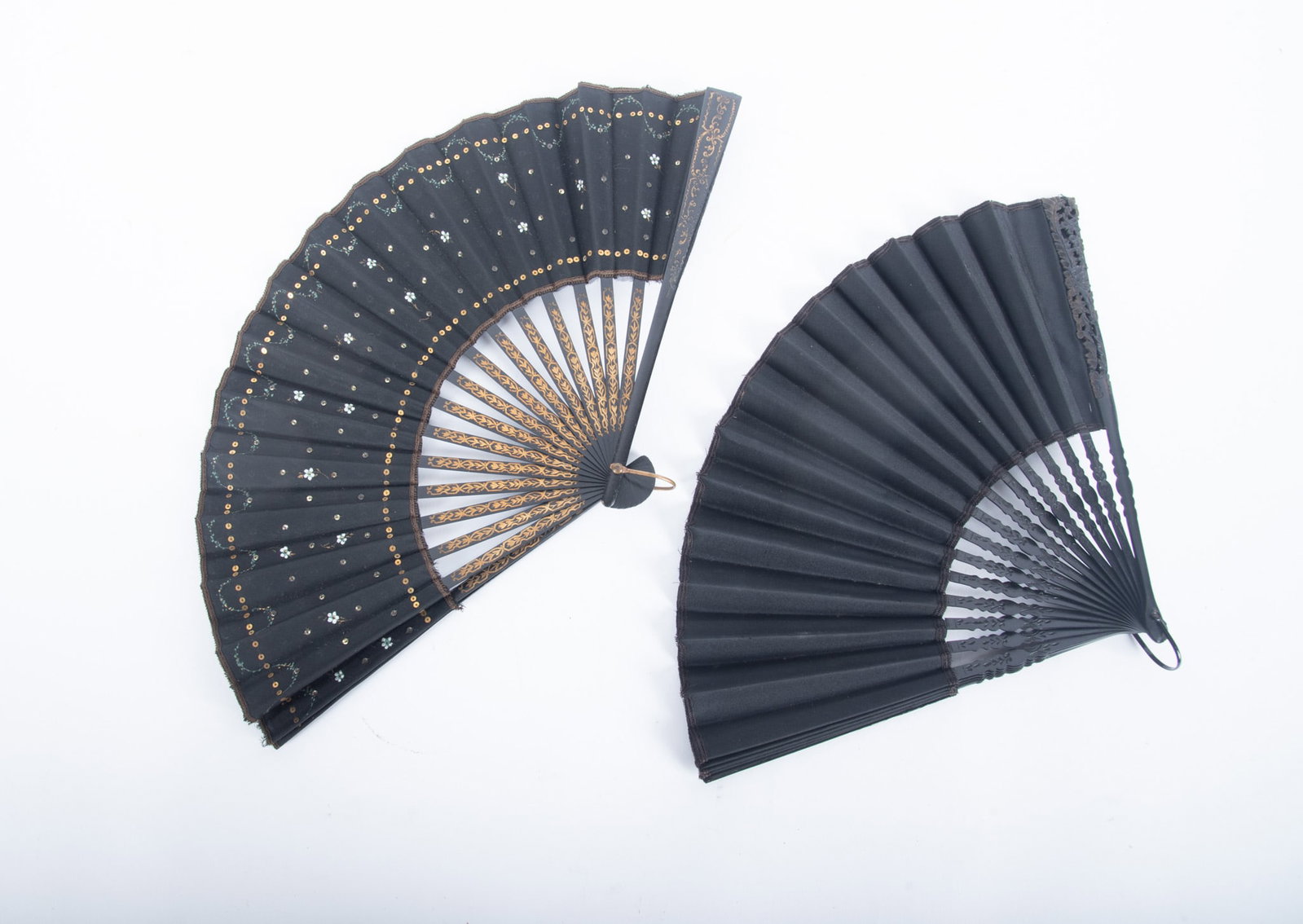 Two Semi Antique Hand Fans (1 of 3)