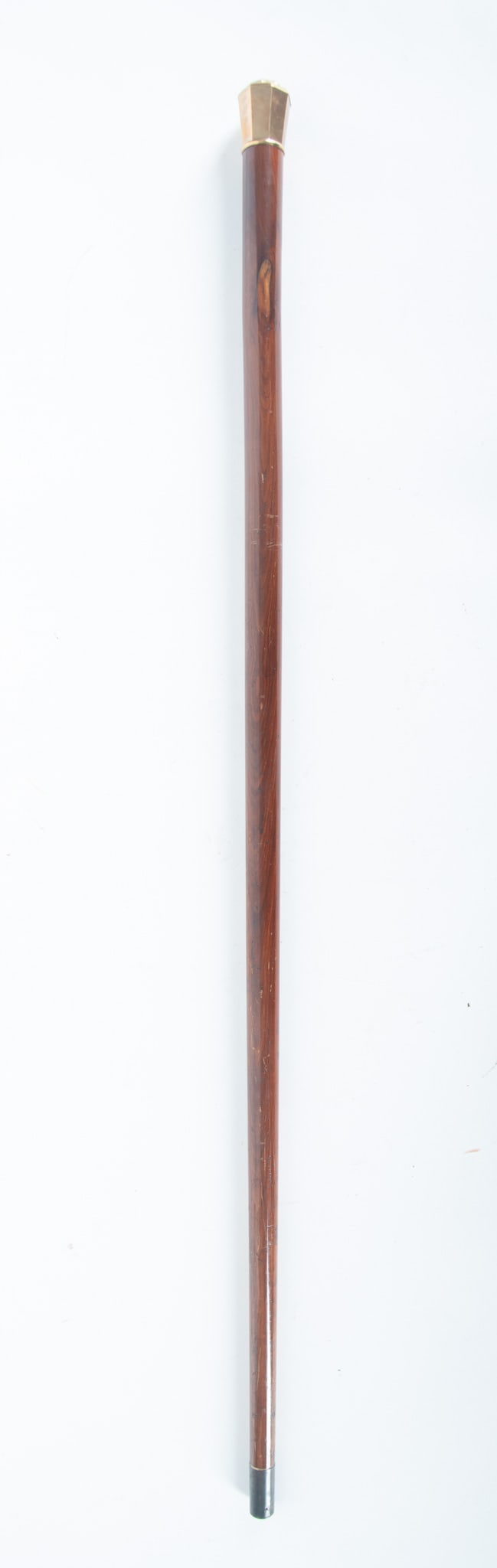 A 14k Gold Handle Walking Cane with Gold Bearing Quartz Stone (1 of 3)