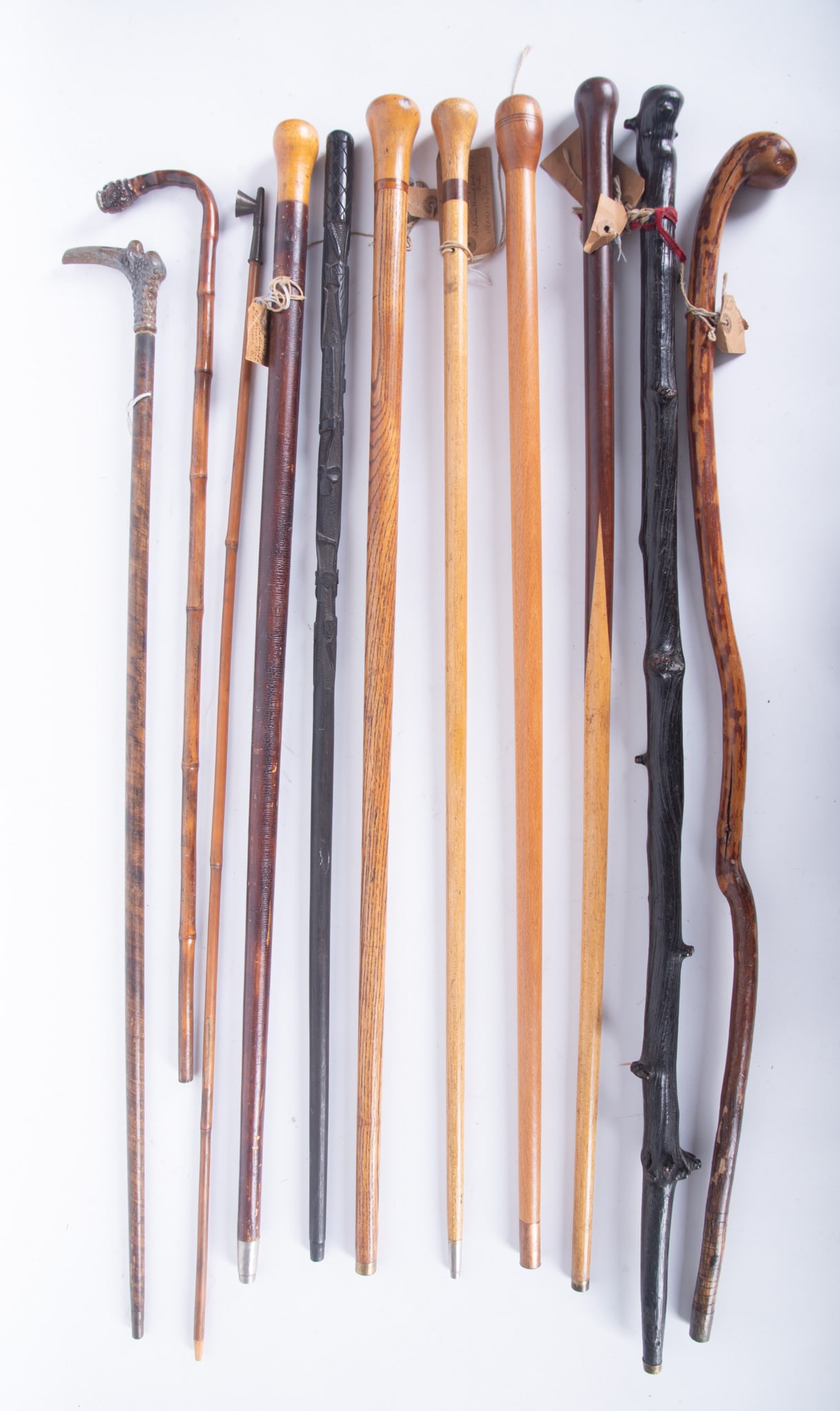 Eleven Vintage Wood Walking Canes (1 of 4)