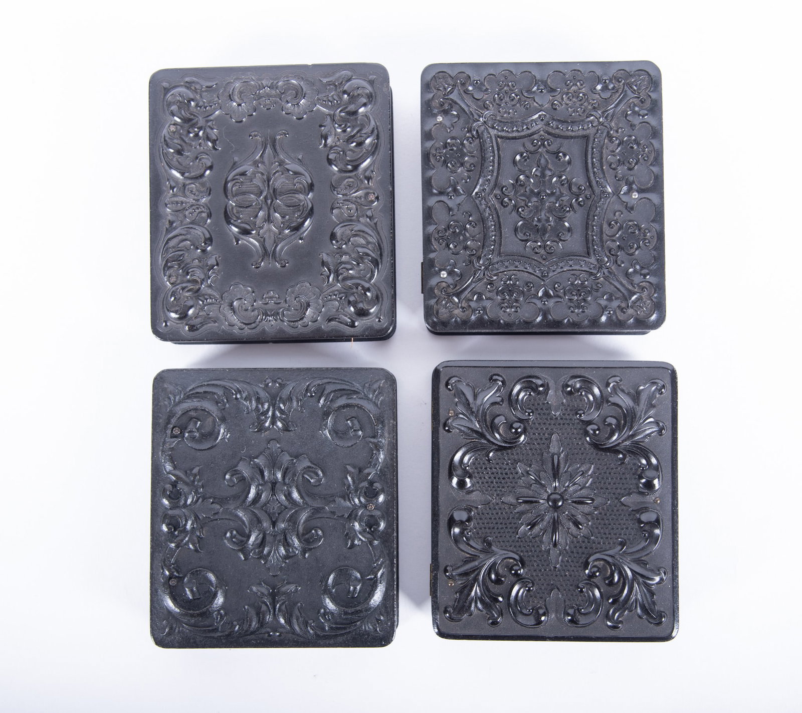 A Grouping of Four Sixth Plate Union Cases (1 of 4)