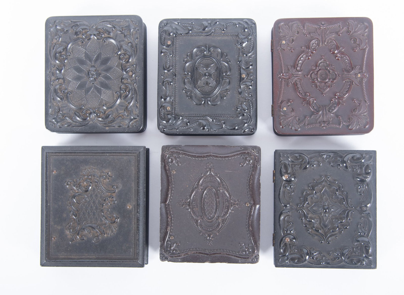 A Grouping of Six Ninth Plate Union Cases (1 of 4)