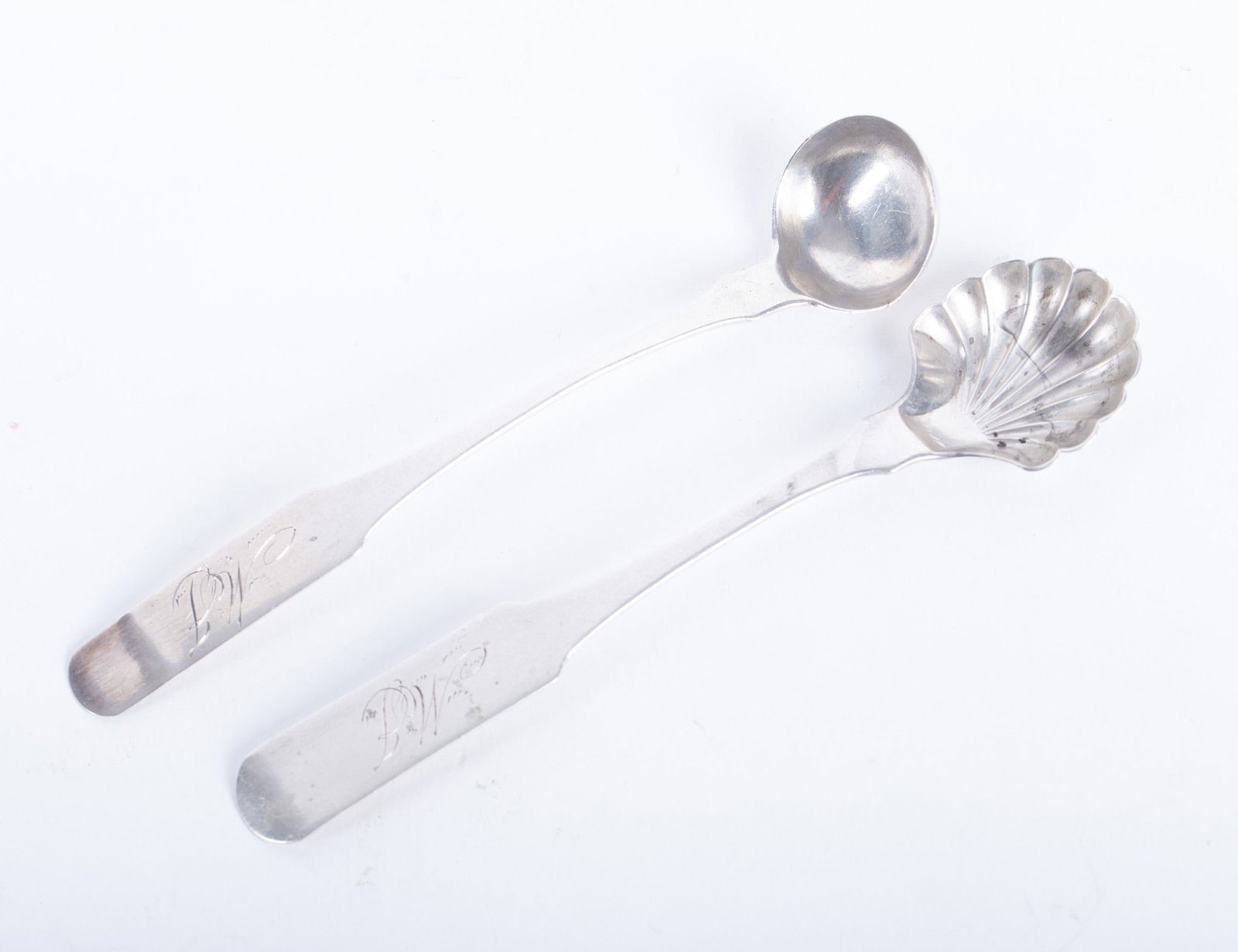 Two Rare Antique St. Louis Coin Silver Table Articles, Joseph Bouju (1 of 3)