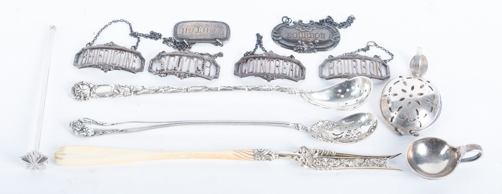 A Collection of Vintage Sterling Silver Bar Accessories (1 of 3)
