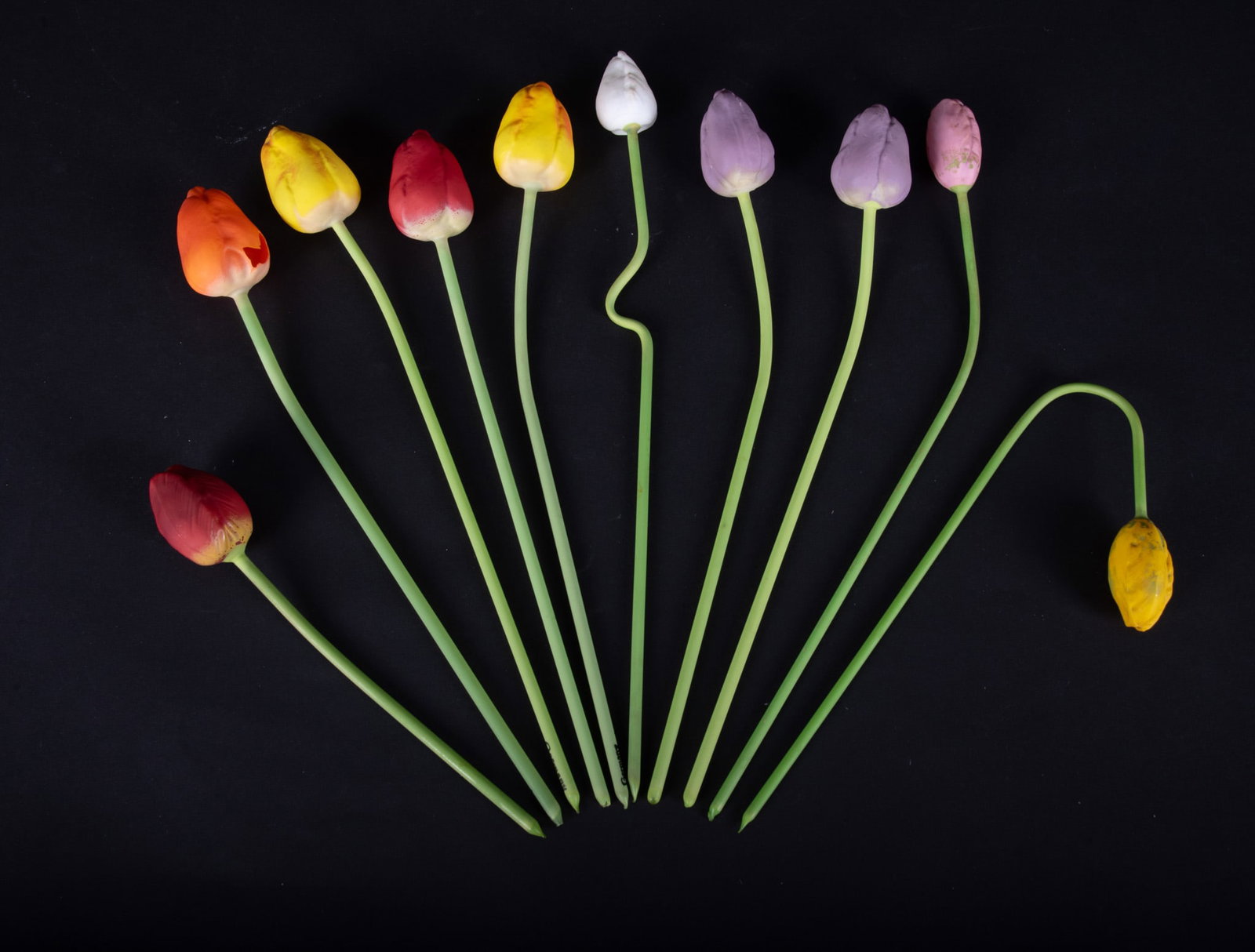 Ten Antique German Hand-Blown Tulips (1 of 4)