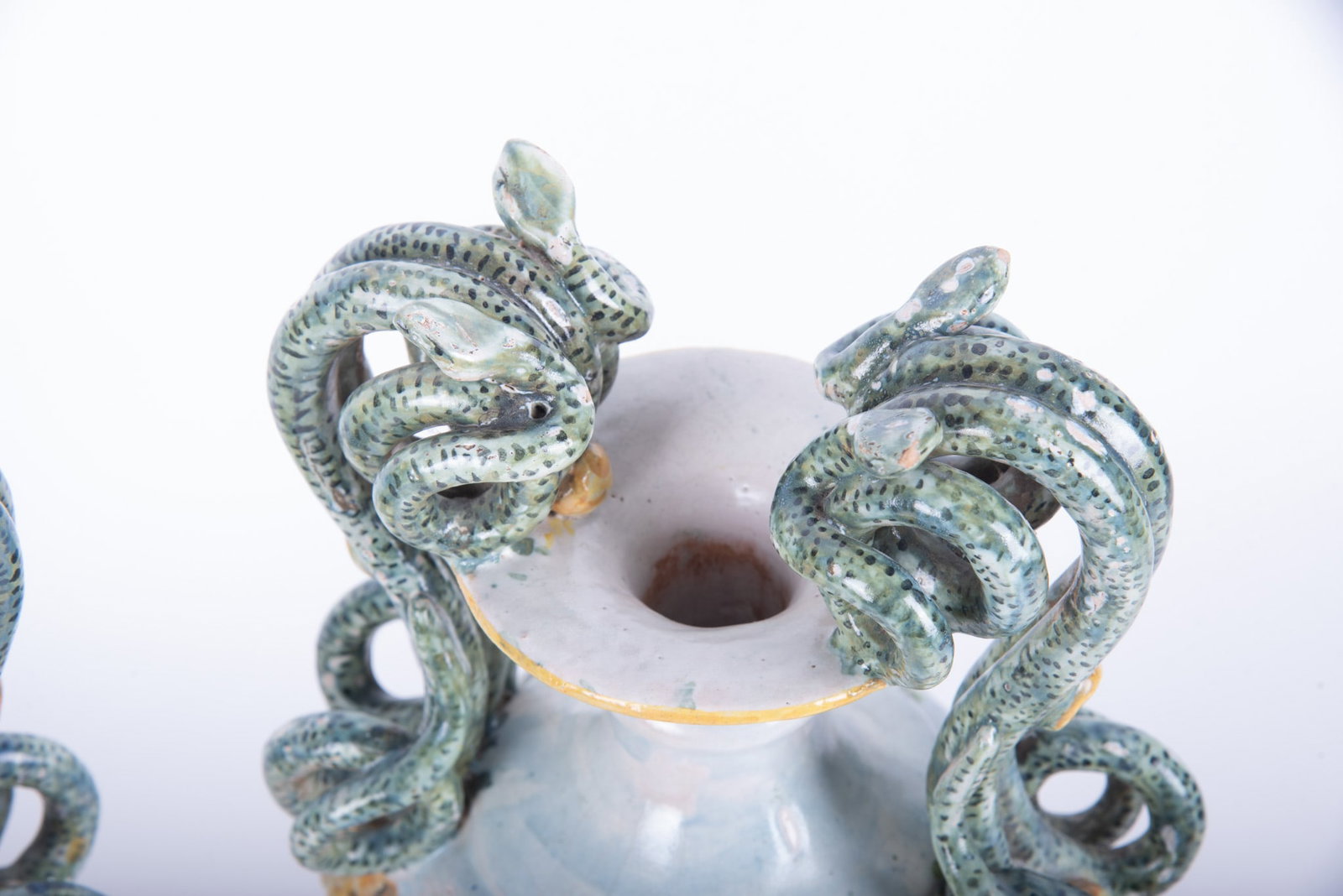 Pair of 19th Century Majolica Vases - 3