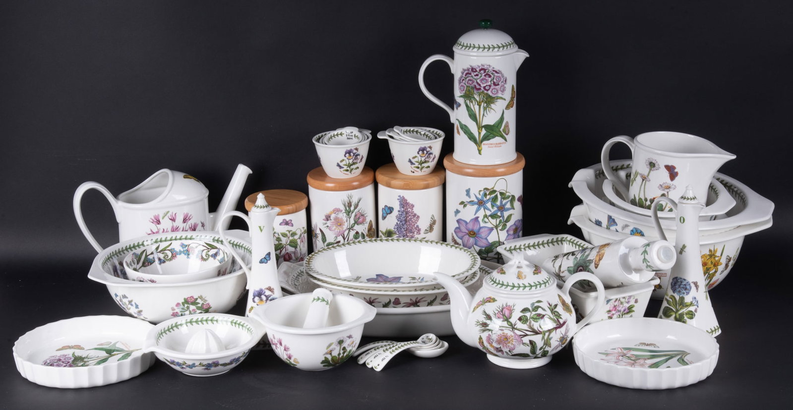 A Large Collection of Portmeiron English Botanic Garden Pottery by Susan Ellis (1 of 4)
