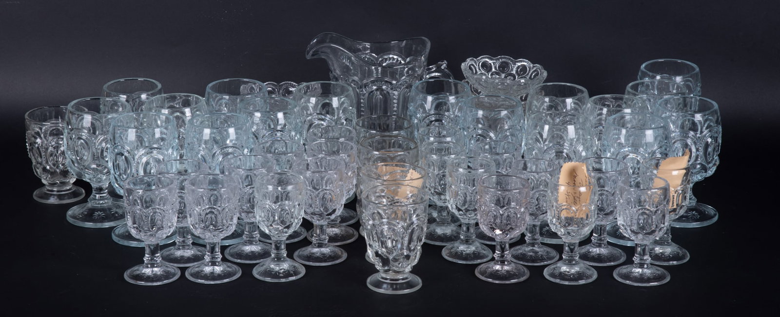 A Large Collection of Moon and Star Pattern Stemware (1 of 3)
