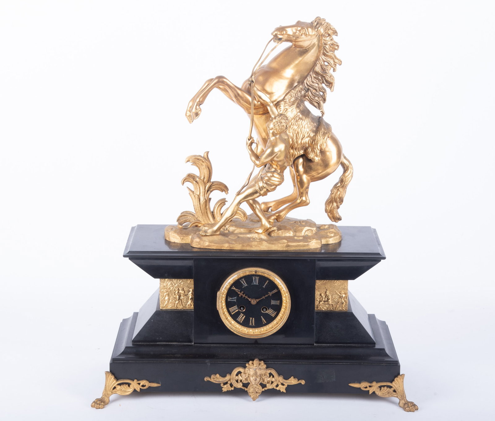 Early Twentieth-Century French Figural Mantle Clock (1 of 4)