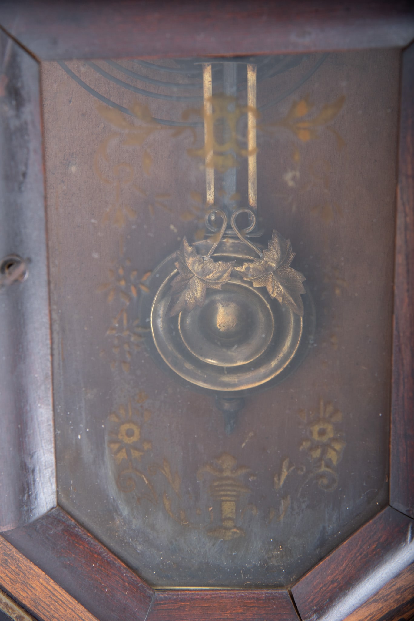 Antique American Regulator Wall Clock - 3