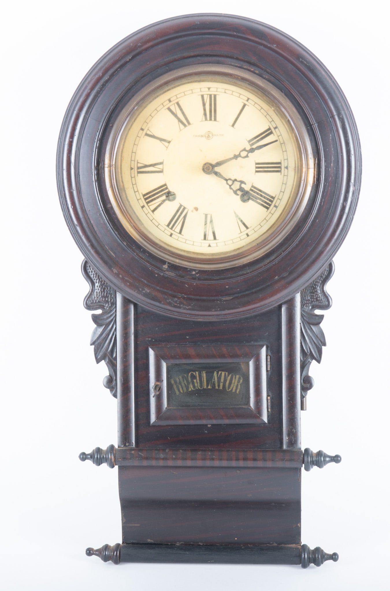 Antique American Regulator Wall Clock (1 of 4)