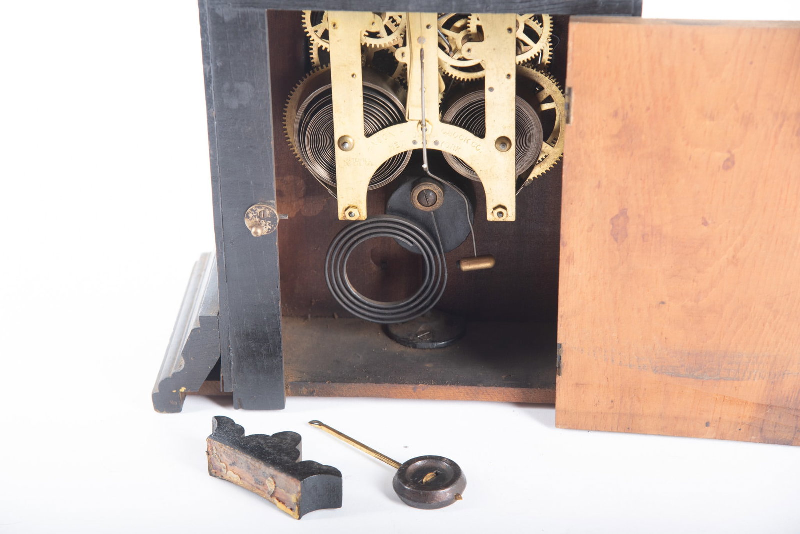 Antique Ebonized Shelf Clock - 2