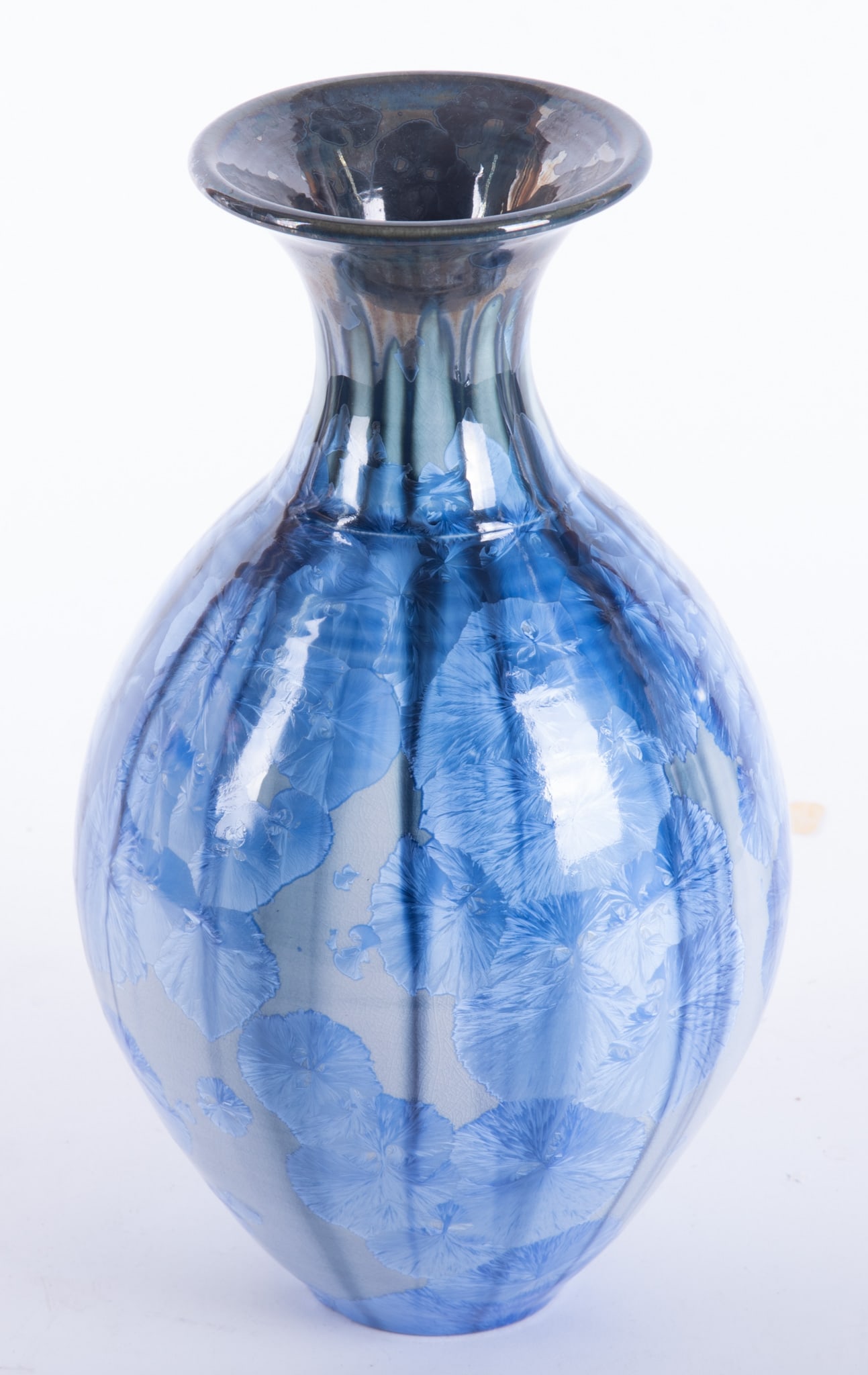Phil Morgan, Seagrove, NC 20/21st C, Crystalline Pottery Vase (1 of 3)