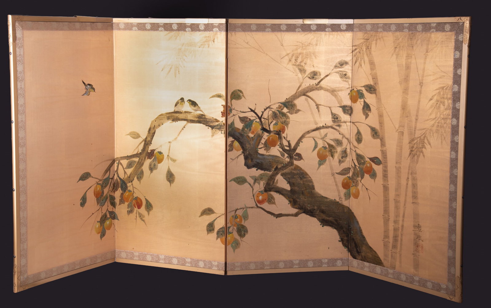 Japanese Four-Panel Byobu Screen (1 of 4)