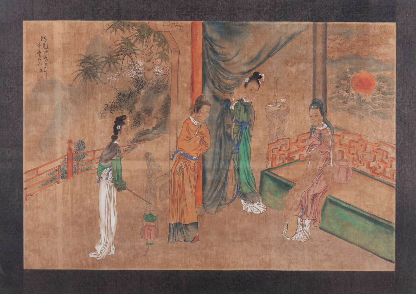 Asian Painting on Silk (1 of 4)