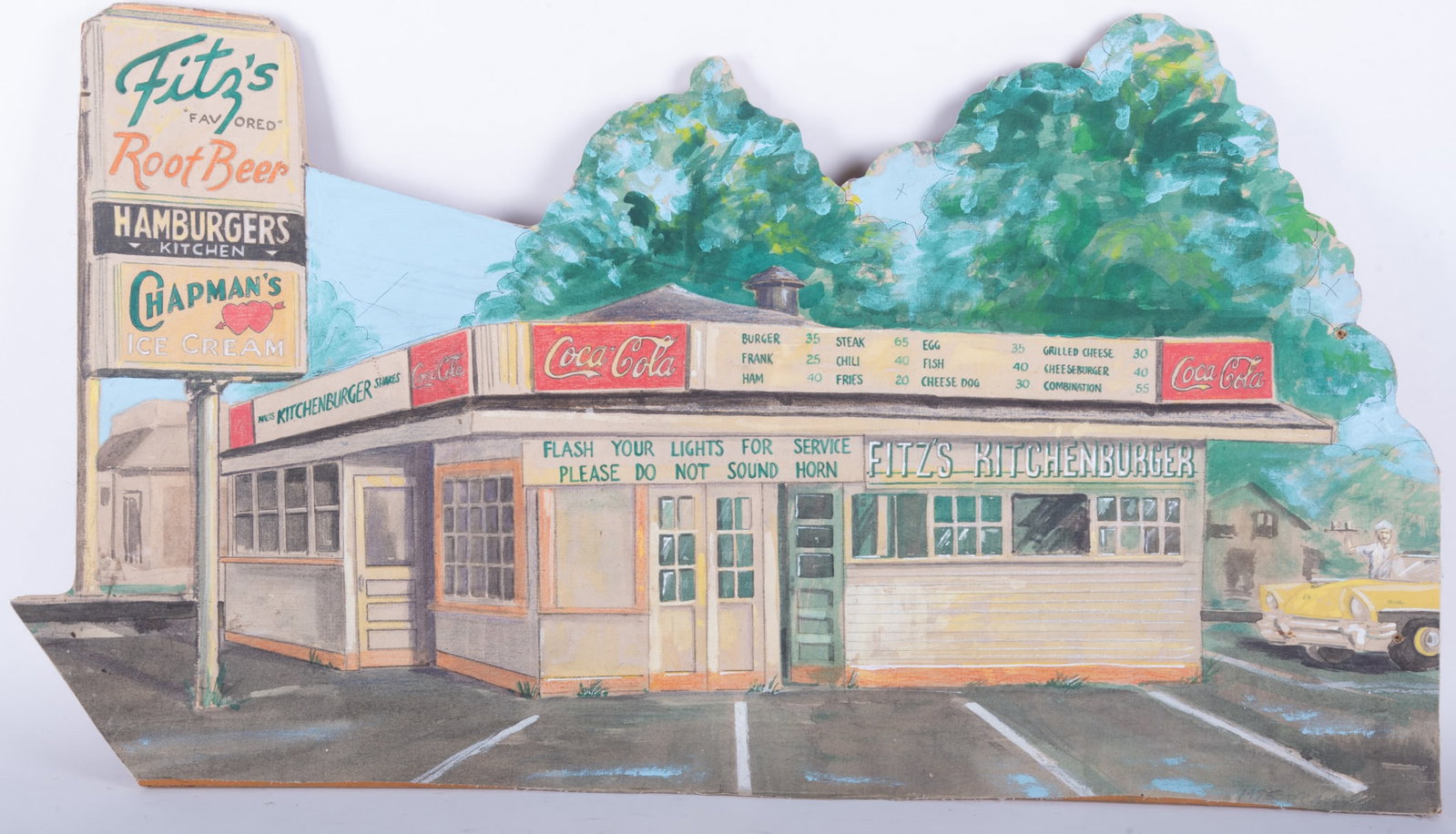 Bill Christman, St. Louis , Fitz's Root Beer, acrylic on canvas mounted to plywood (1 of 4)