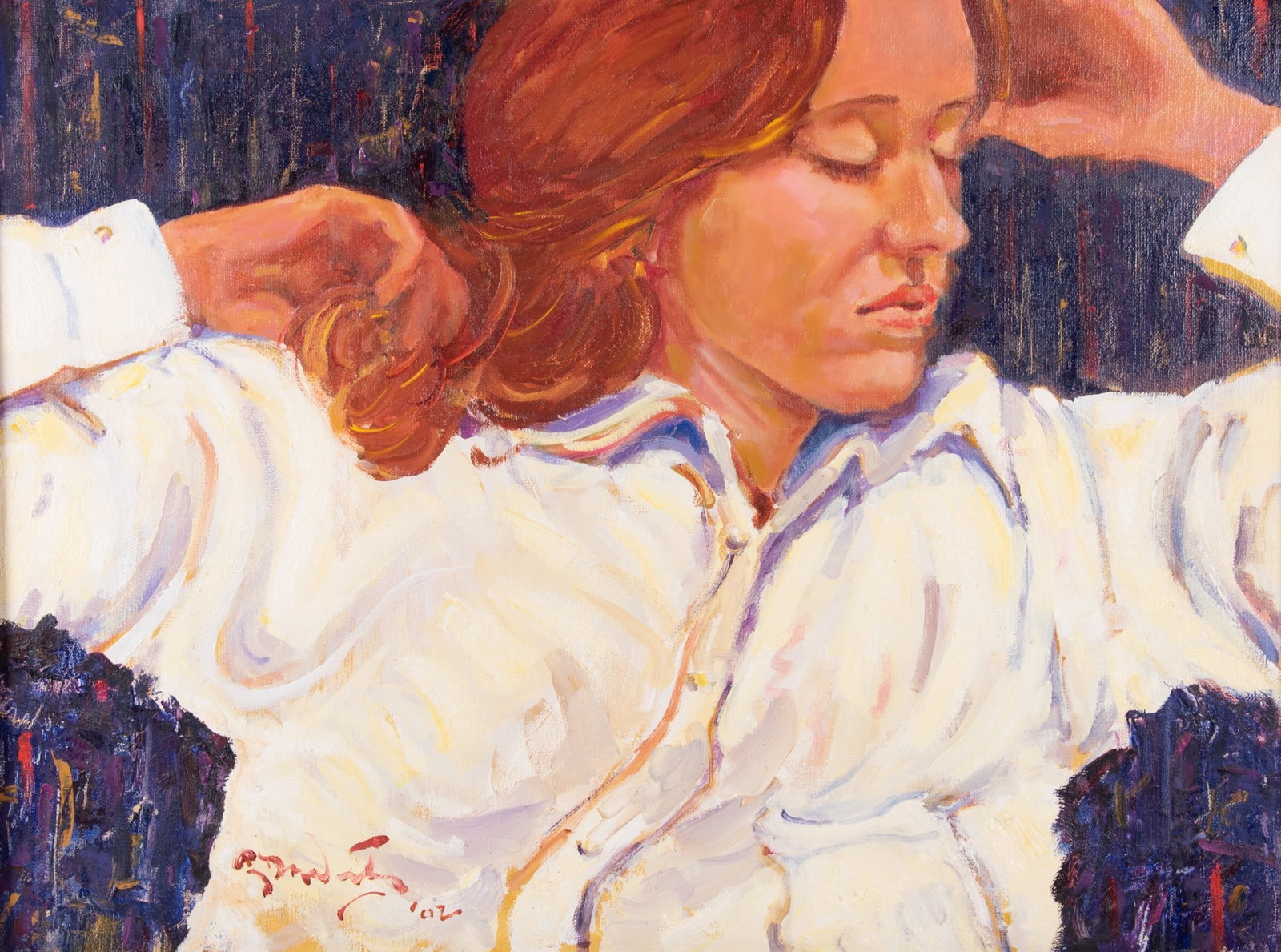 Robert H. Dick, Missouri/New York/Kansas (b. 1943), "Anya," 2002, oil on canvas (1 of 9)