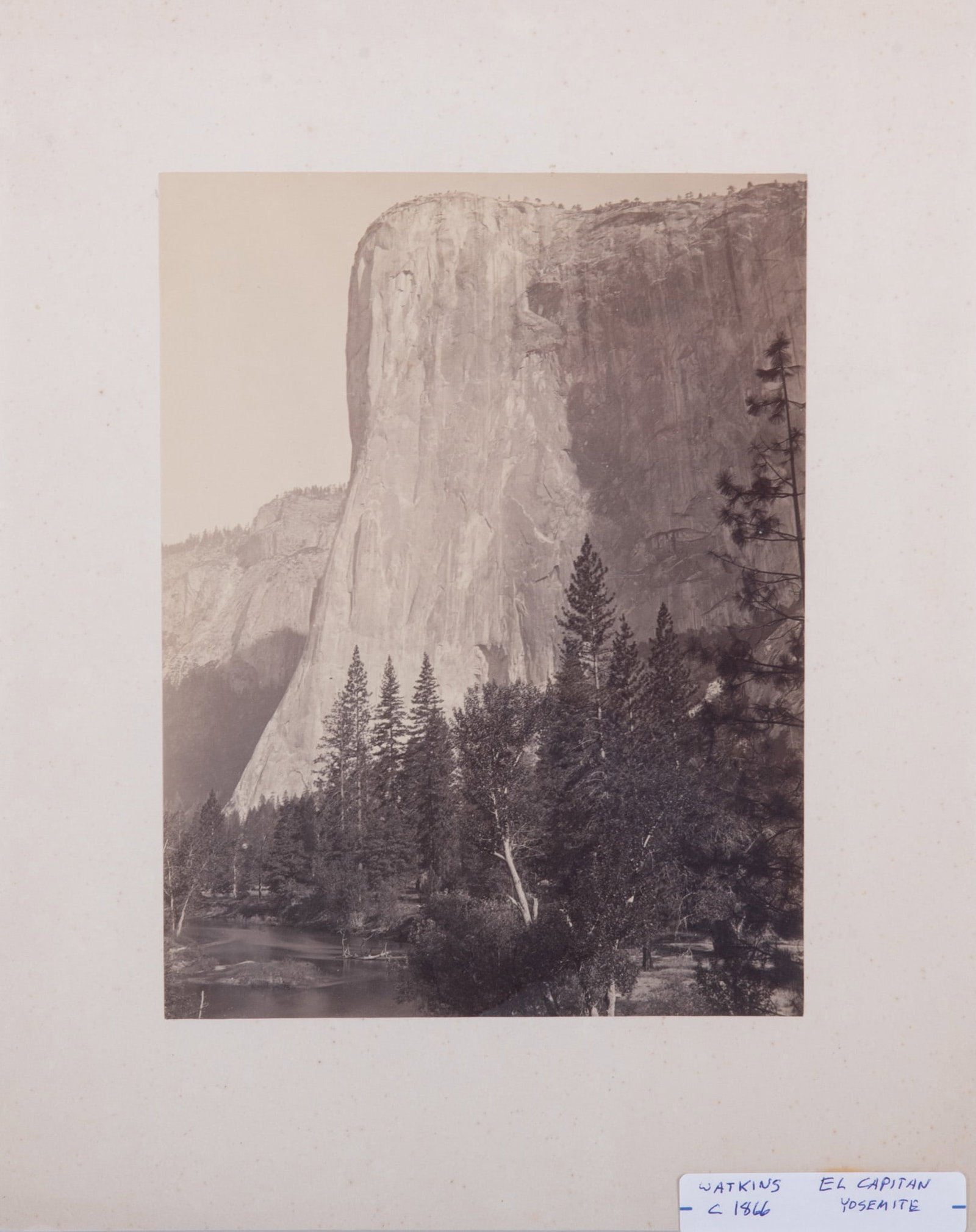 Carleton E. Watkins, American (1829-1916), El Capitan, Yosemite, albumen print (1 of 4)