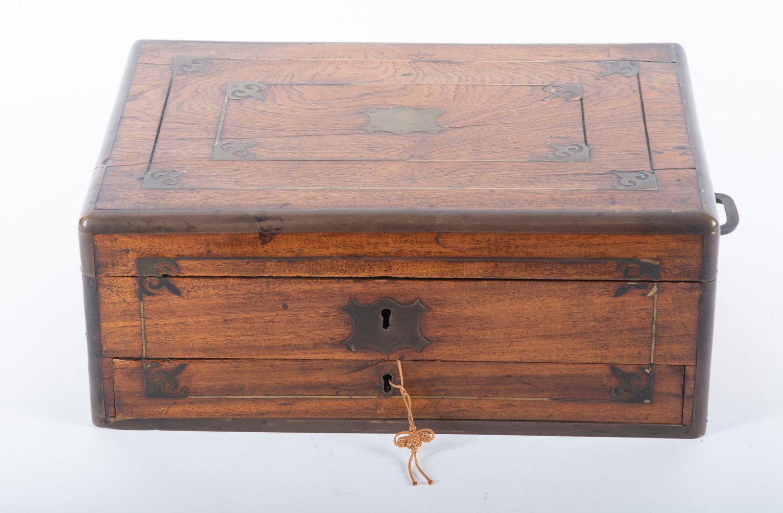 19th Century Brass Mounted Travel Campaign Dressing Box (1 of 4)