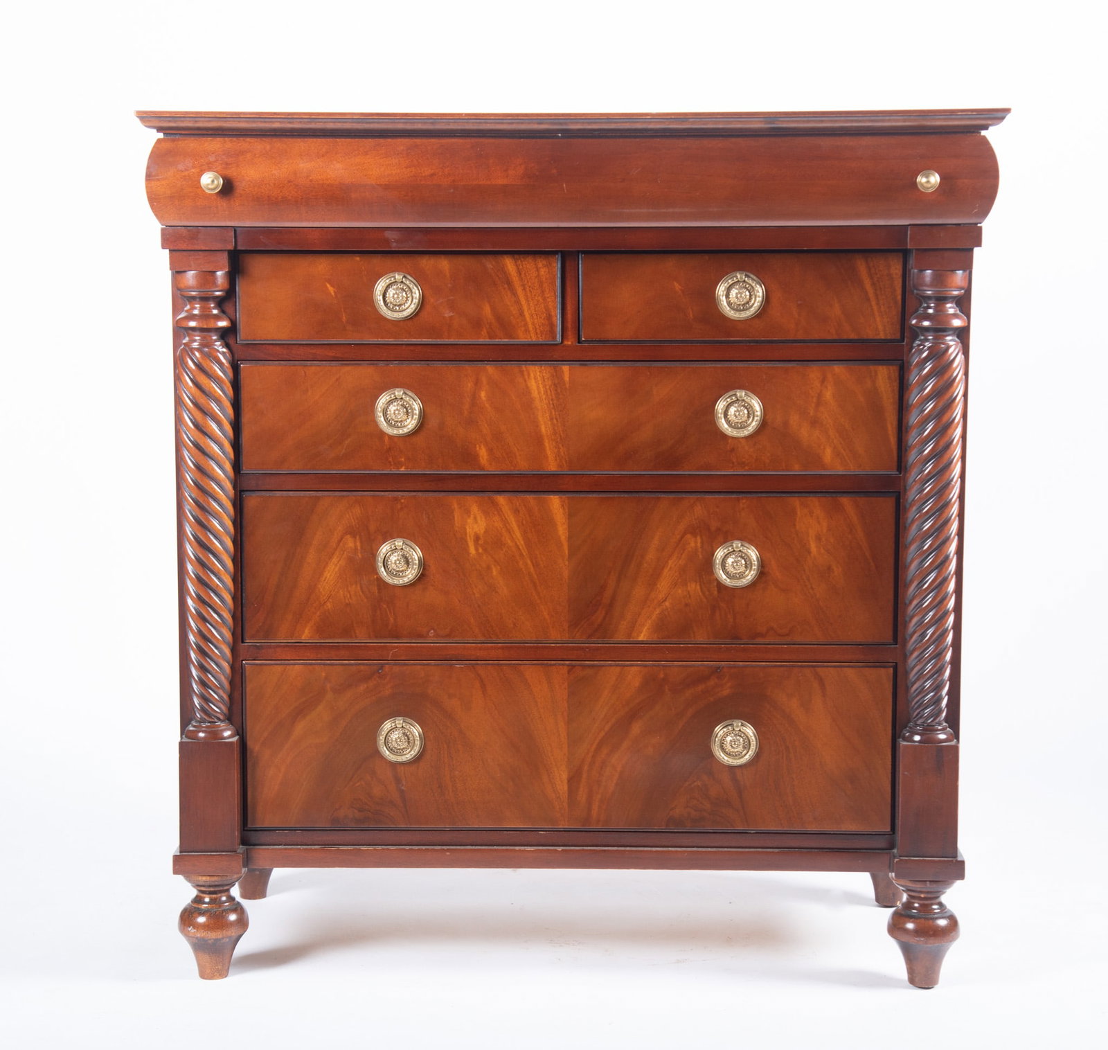 Hickory Chair Co. Twentieth Century Mahogany Empire Design Chest Of Drawers (1 of 4)
