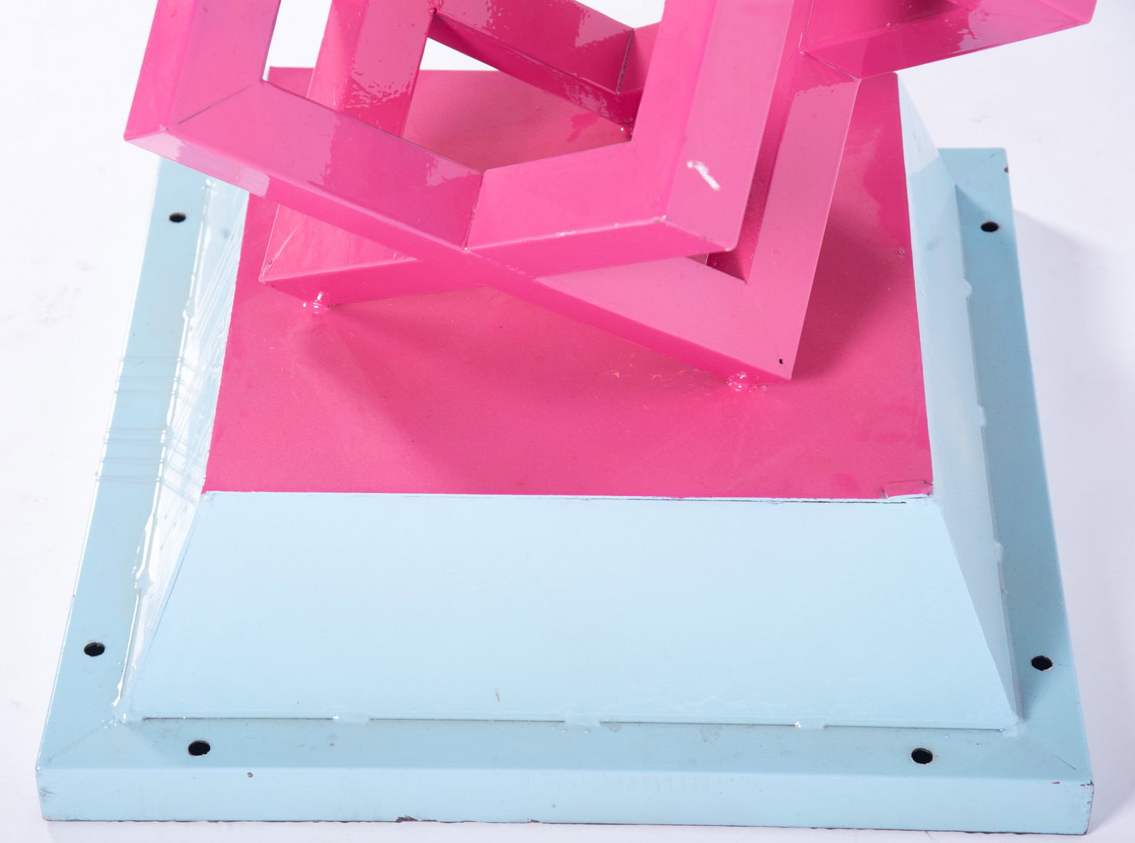 Modern Multi Colored Stack Cube sculpture - 4
