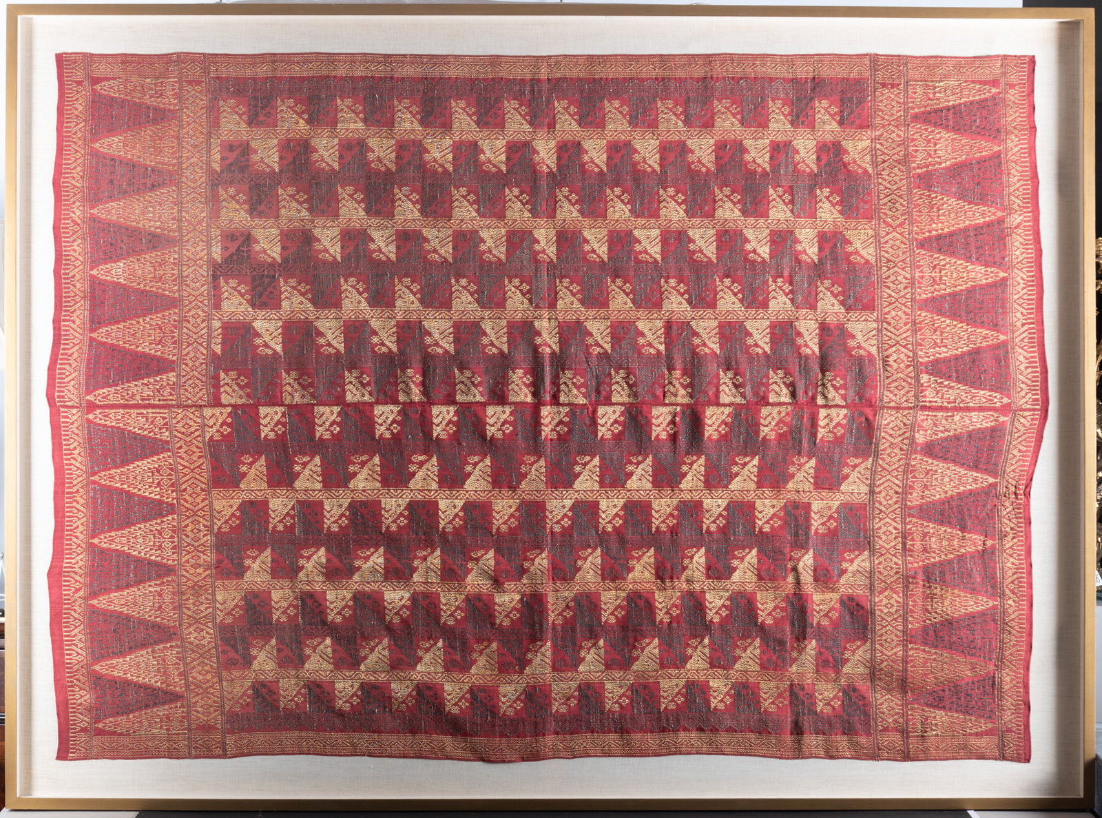 A Framed Tibetan Textile - 2