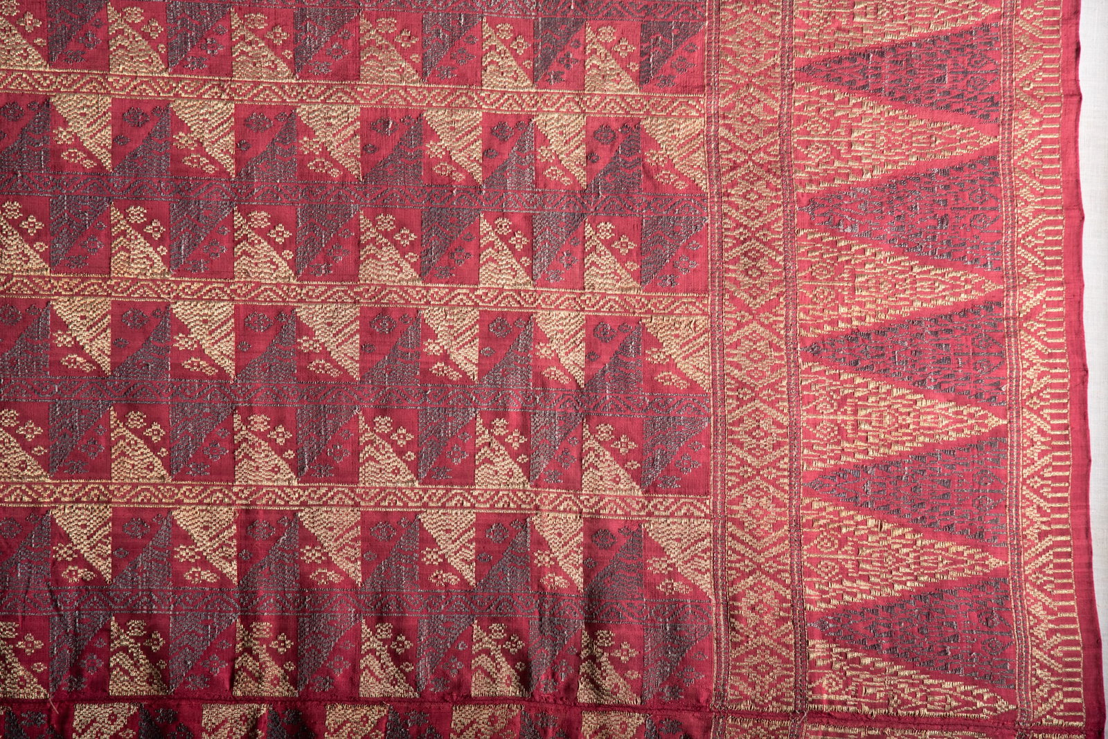 A Framed Tibetan Textile - 3