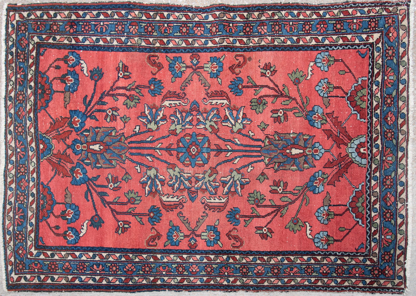 Handwoven Persian Lilihan Throw Rug (1 of 3)