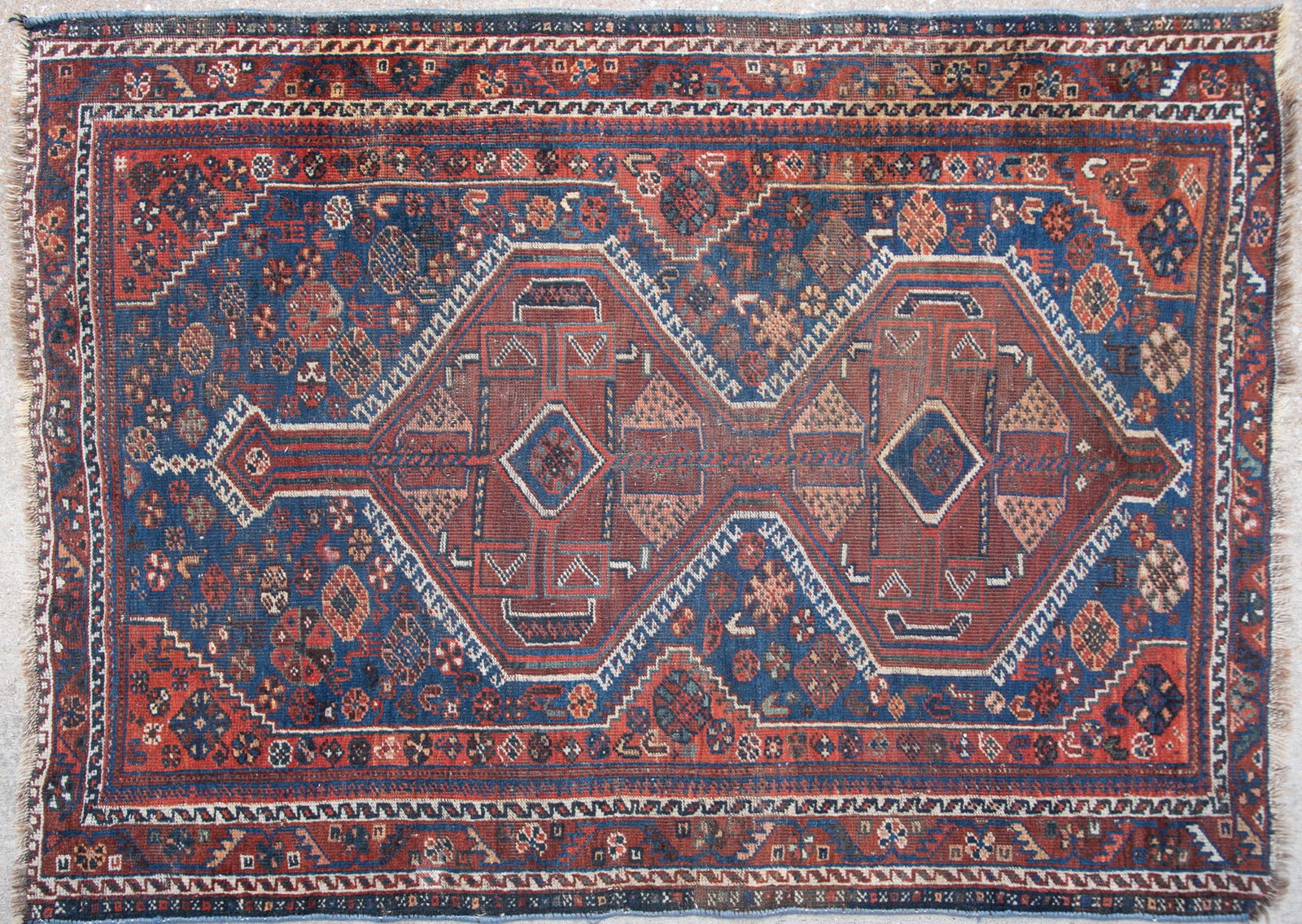 Handwoven Persian Tribal ShirazThrow Rug (1 of 3)