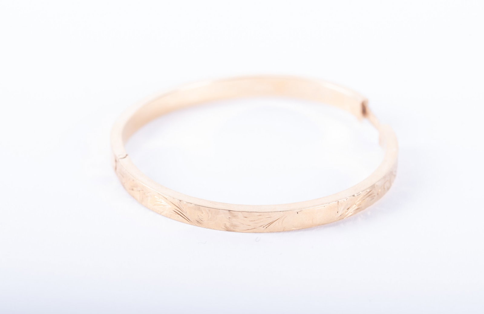 14K Yellow Gold Child's Bangle Bracelet (1 of 2)
