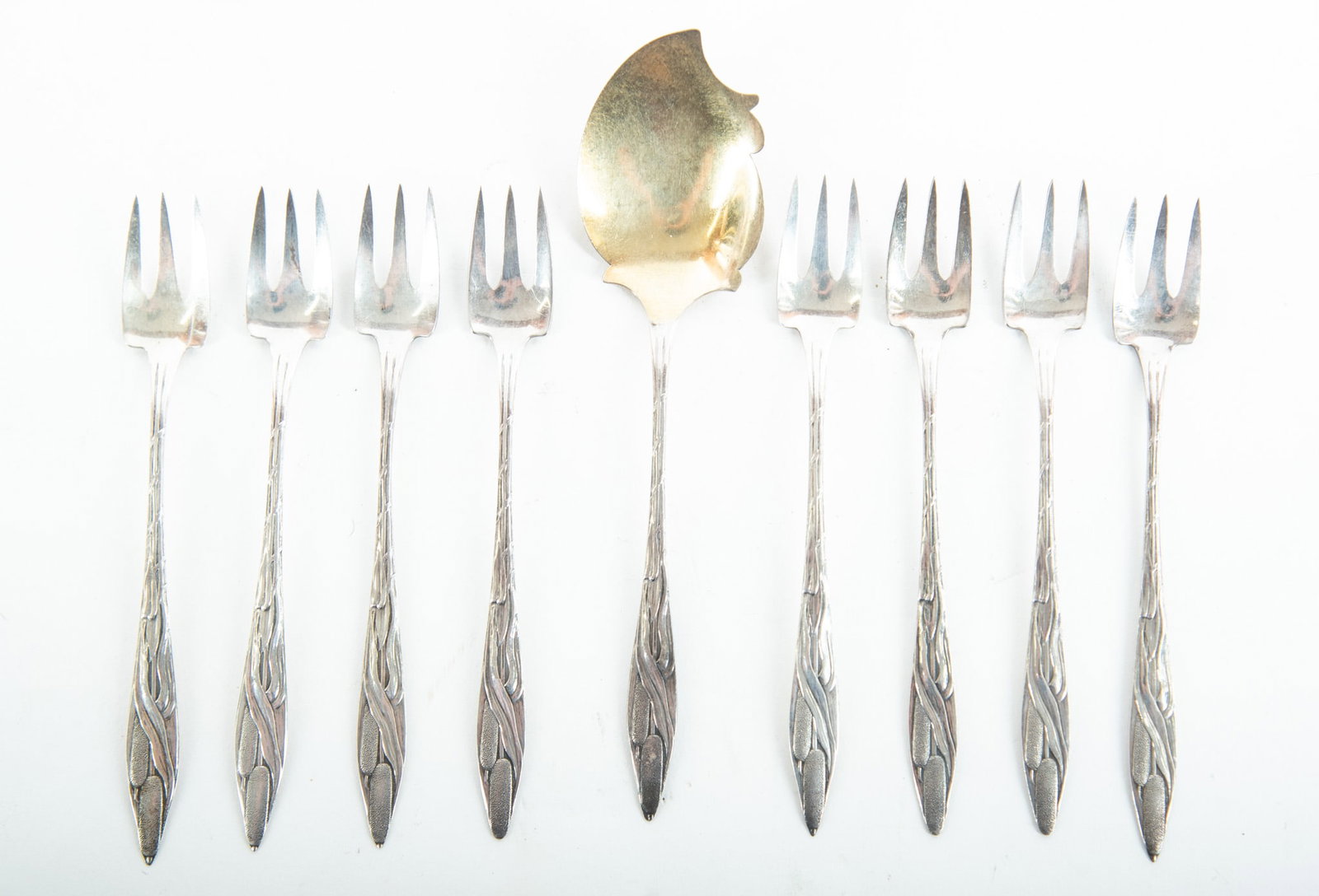 Towle Sterling Silver "Cattail" Pattern Serving Pieces