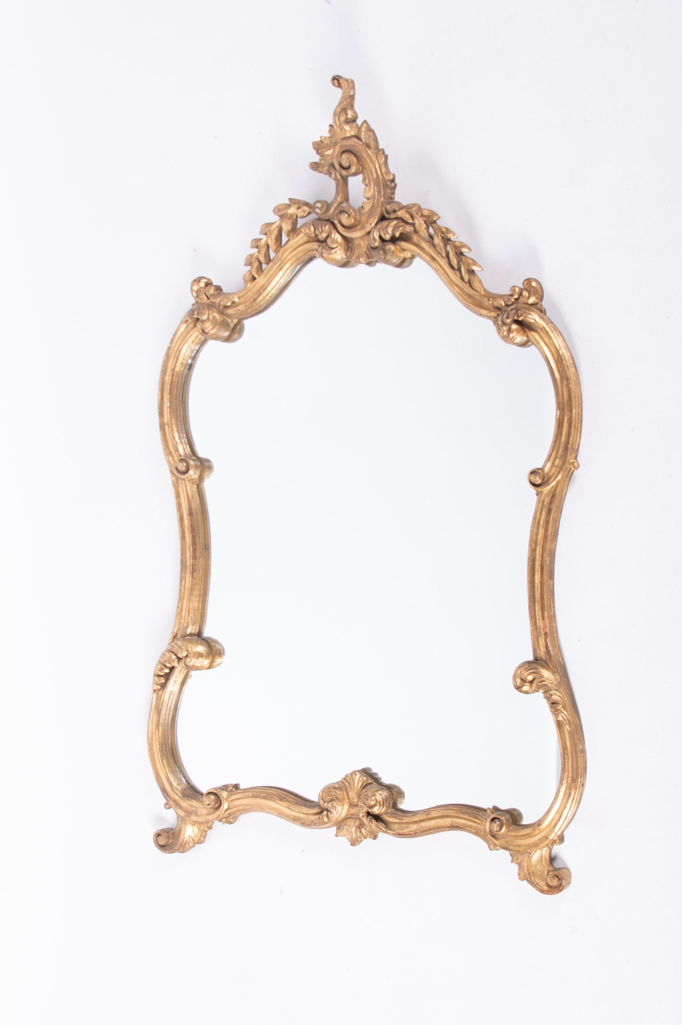 Large Italian Carved Mirror: Large Italian Carved Mirror Gilt wood, ornate design. 49 x 30 inches