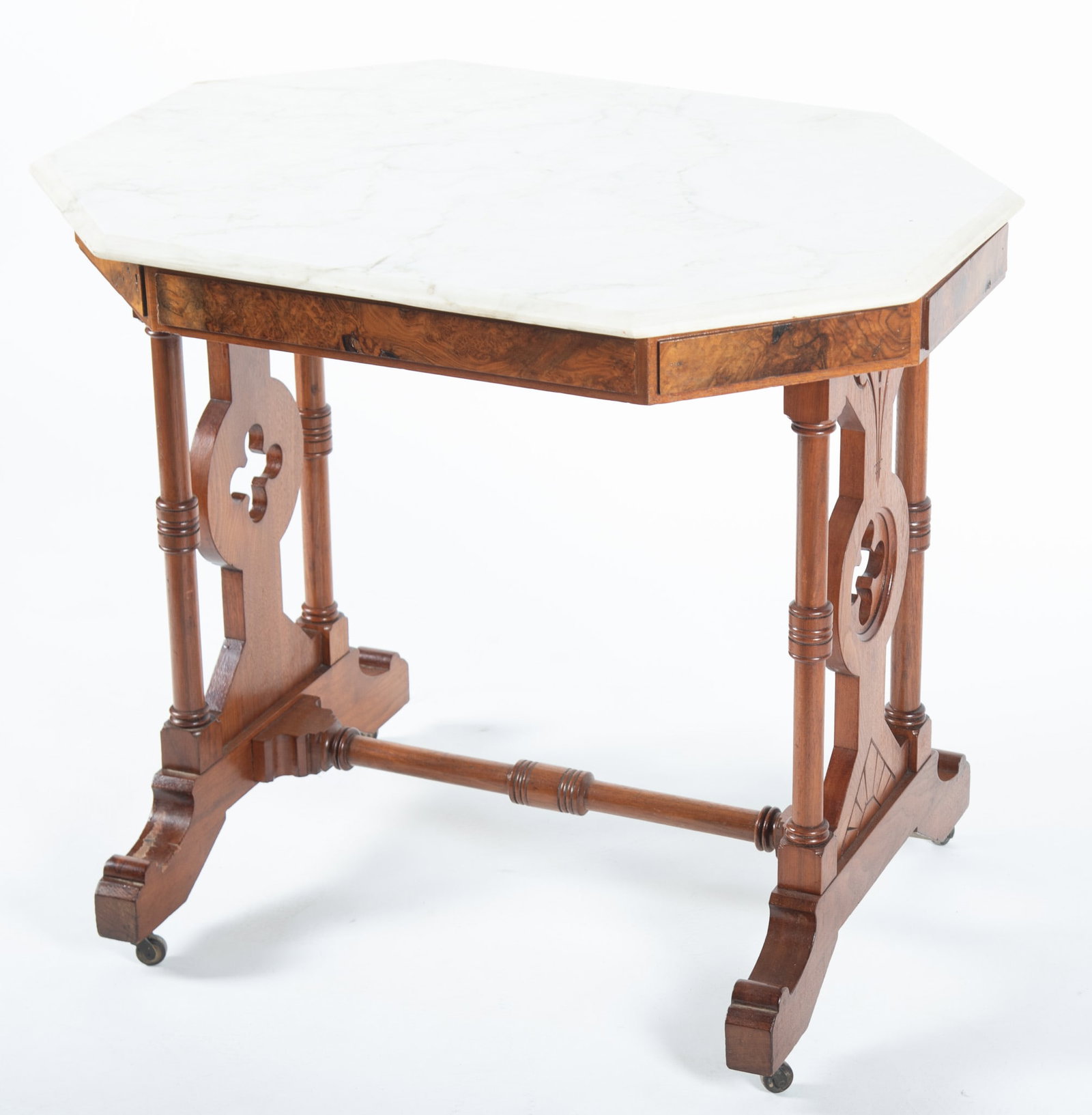 Late Nineteenth Century Victorian Walnut Table (1 of 3)