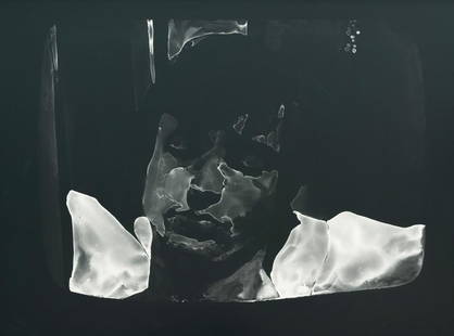 Matt Saunders (b. 1975): Matt Saunders - Udo 1968 (Schamlos) #2 (Udo 1968) Black and white photograph taken from an edited negative. 2007. C. 123 x 158 cm. A copy from an edition of three prints (+ one AP). This work is regis