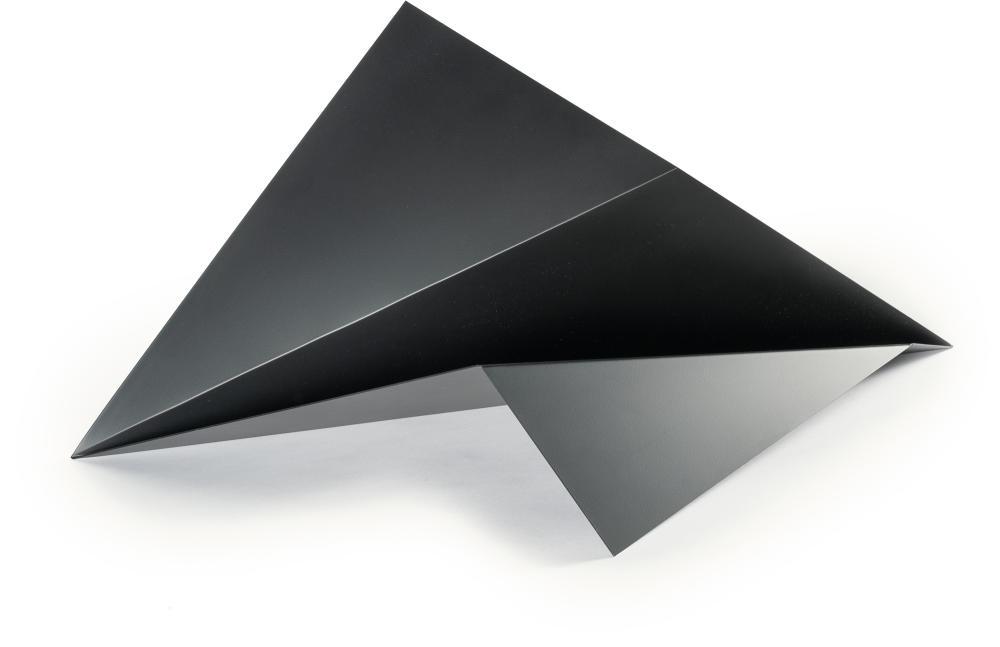 Katja Strunz (b. 1970): Katja Strunz - Installation (Installation) Black lacquered sheet steel. (2006). C. 99 x 69 x 34 cm. A numbered copy from an edition of 7. Signed on the underside. Monopol-Edition no. 23, published by