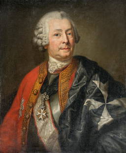 Portrait of Adam Rudolf von Schönberg: Artist: Anton Graff Oil on canvas, relined. (c. 1770). 73 x 59 cm. Deutsche: Titel: Bildnis des Adam Rudolph von Schönberg Beschreibung: Öl auf Leinwand, doubliert. (Um 1770). 73 x 59 cm. No