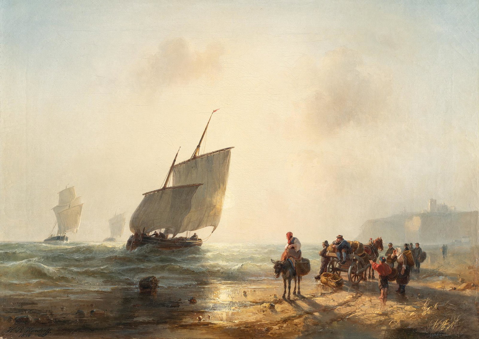 Coastal landscape with sailing boats (1 of 1)