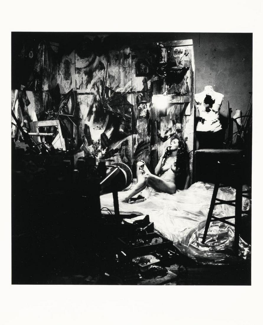 Eye Body #2: Artist: Carolee Schneemann Gelatin silver print on photo paper. 1963/(2005). C. 26.5 x 25 cm (sheet c. 35.5 x 28 cm). Unknown number of copies. Signed, dated and titled on the reverse. Printed in 2005