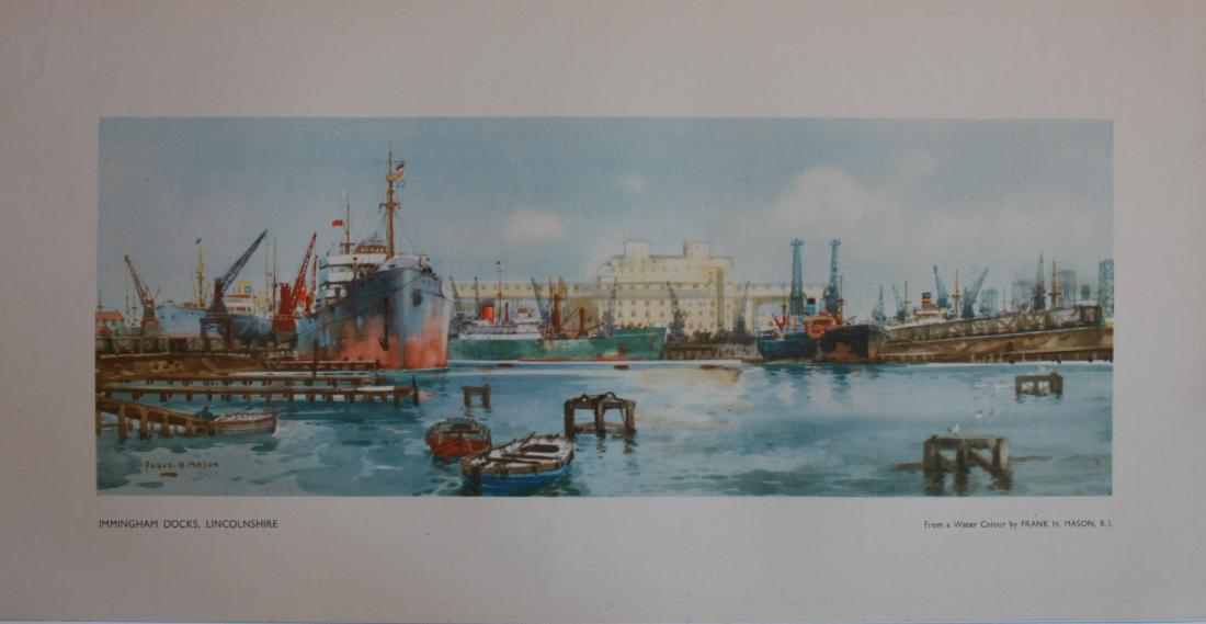 Frank H Mason (1875-1965) Immingham Docks Lincolnshire, (1 of 1)