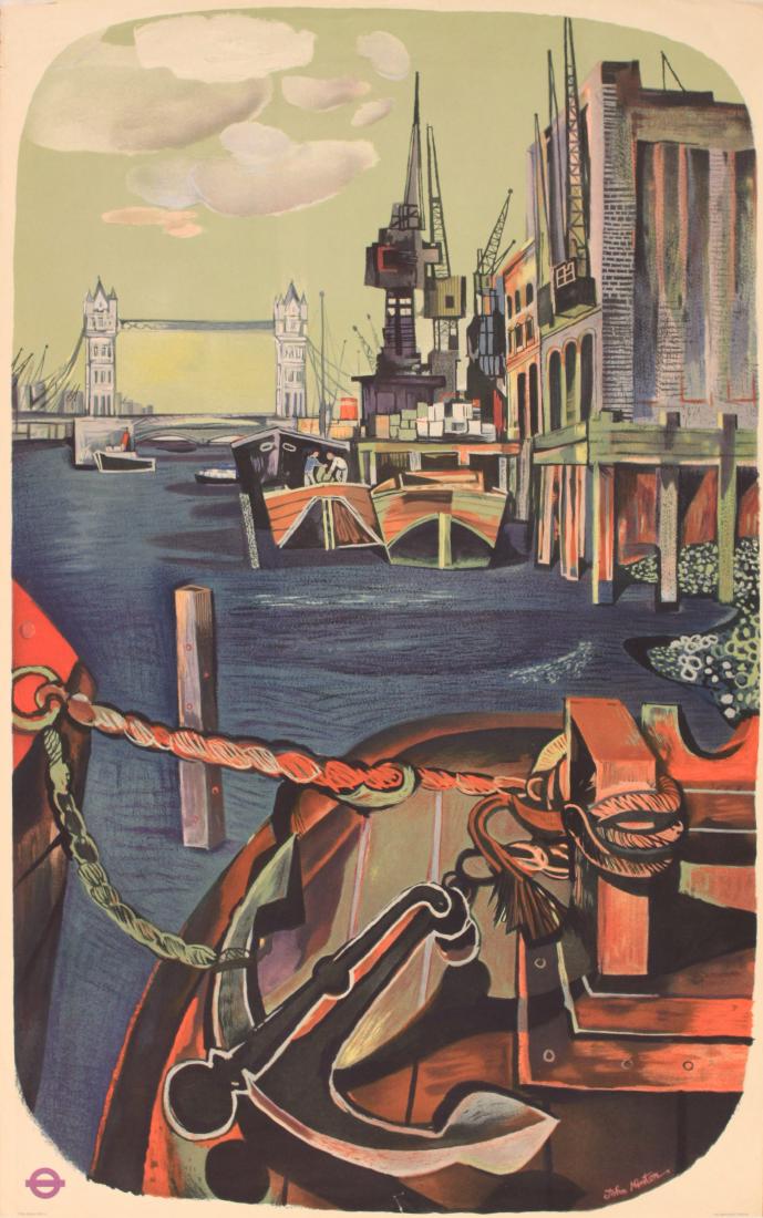John Minton (1917-1957) Port of London, original poster (1 of 1)