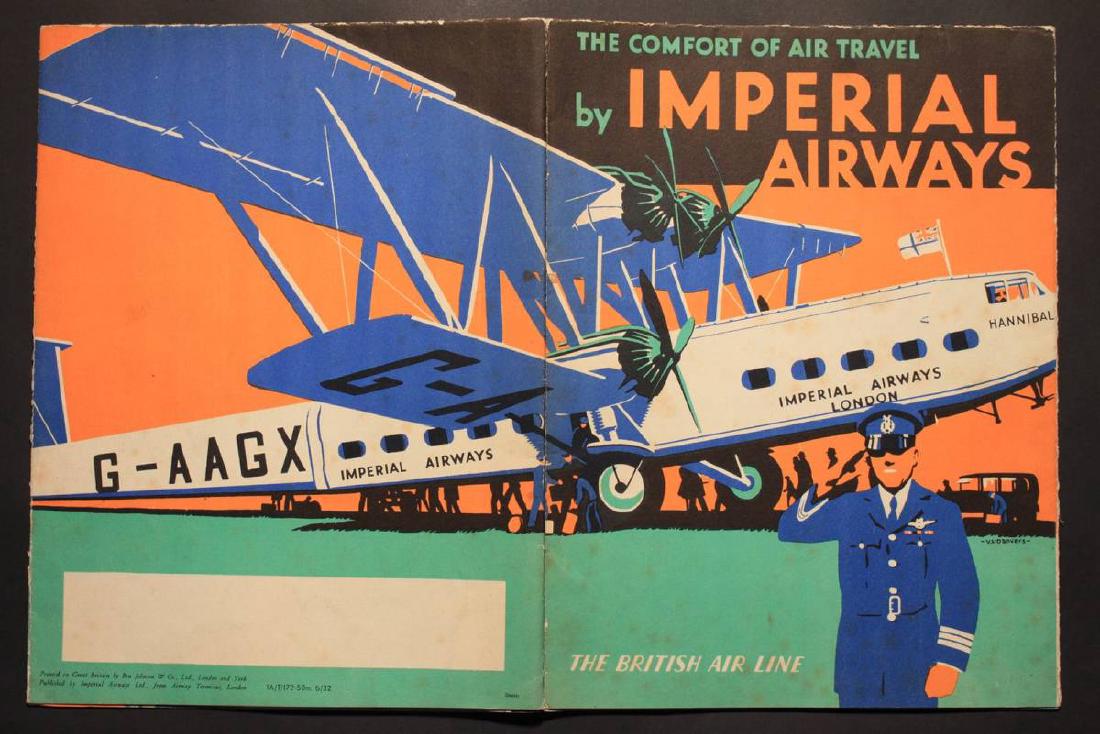 V L Danvers (Verney 1895-1973) The Comfort of Air: V L Danvers (Verney 1895-1973) The Comfort of Air Travel by Imperial Airways, poster brochure showing cutaway view of Heracles Class "Horatius " Air Liner, printed by Ben Johnson June 1932 - 74 x 50 c