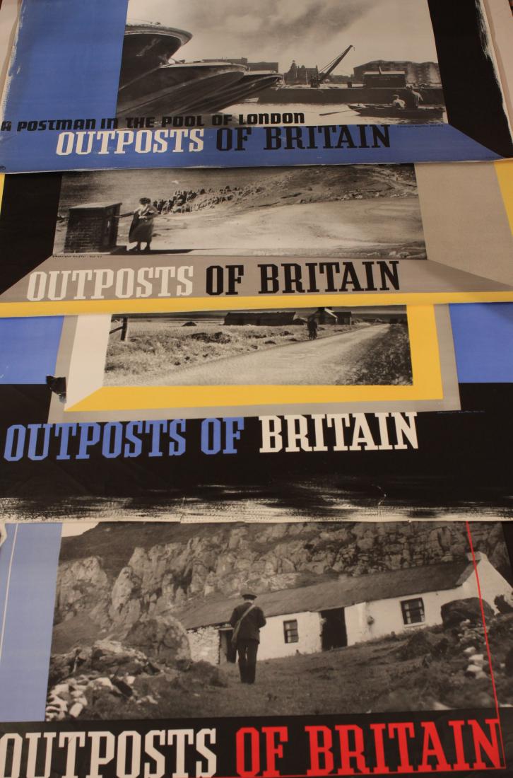 A collection of GPO posters from the "Please use the: A collection of GPO posters from the "Please use the correct address" series, including Scanlan East Float, O~Connor Ford Bridge, Rossiter Bassenthwaite, MacTaggart Bass Rock, Dunlop Stanton, 1960 - 1