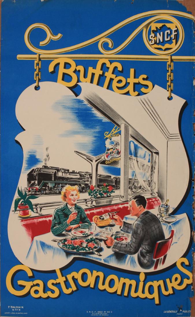 P Baudouin Buffets Gastronomiques, original poster (1 of 1)