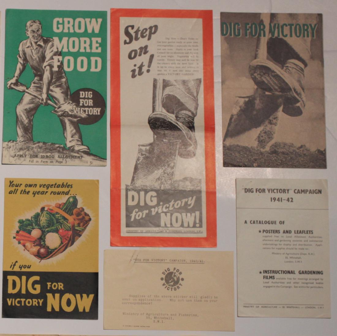 A collection of ephemera for the Dig for Victory and (1 of 4)