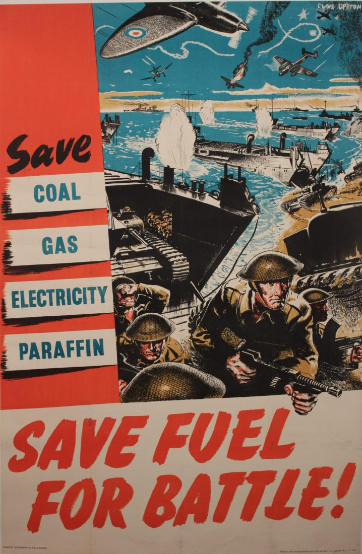 Clive Uptton (1911-2006) Save Fuel for Battle !, (1 of 1)