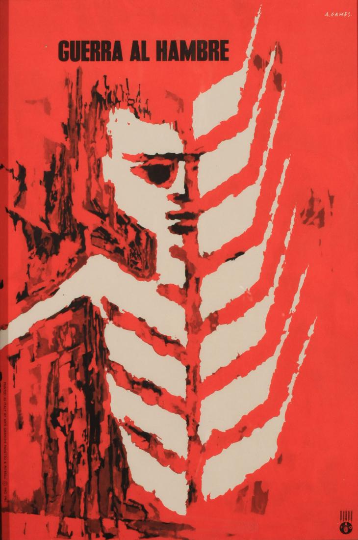 Abram Games (1914-1996) Guerra Al Hambre (Freedom From (1 of 1)
