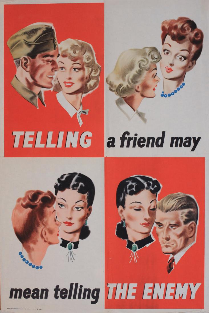 Anon Telling a  friend may mean telling the enemy, (1 of 1)