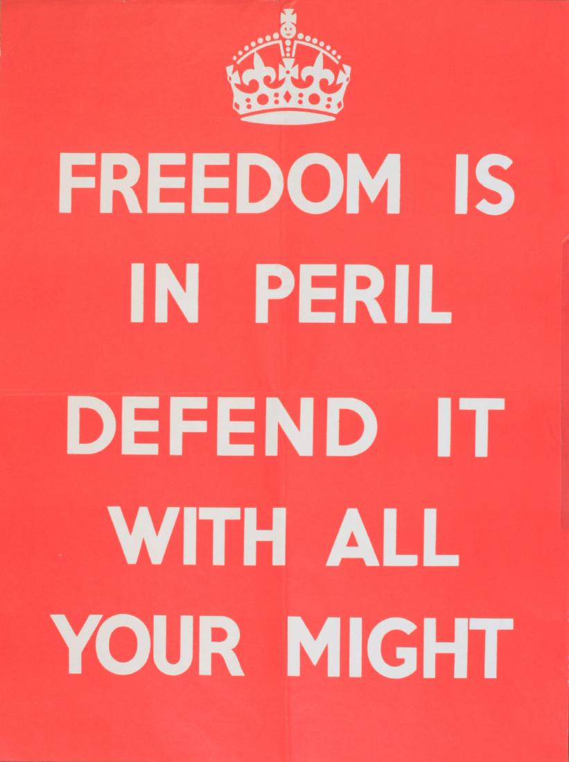 Freedom is in peril defend it with all your might, (1 of 1)