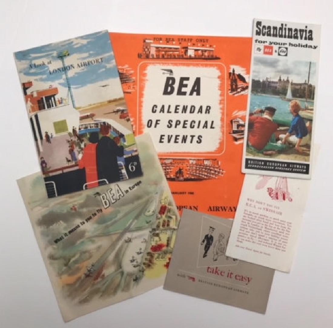 BEA (British European Airways publicity ephemera , six (1 of 1)